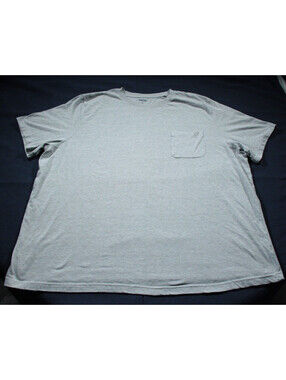 KINGSIZE 4XL Big Light Gray T-Shirt Pocket Shirt King Size